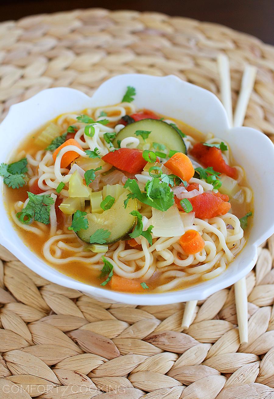 Ramen Vegetable Soup The Comfort Of Cooking