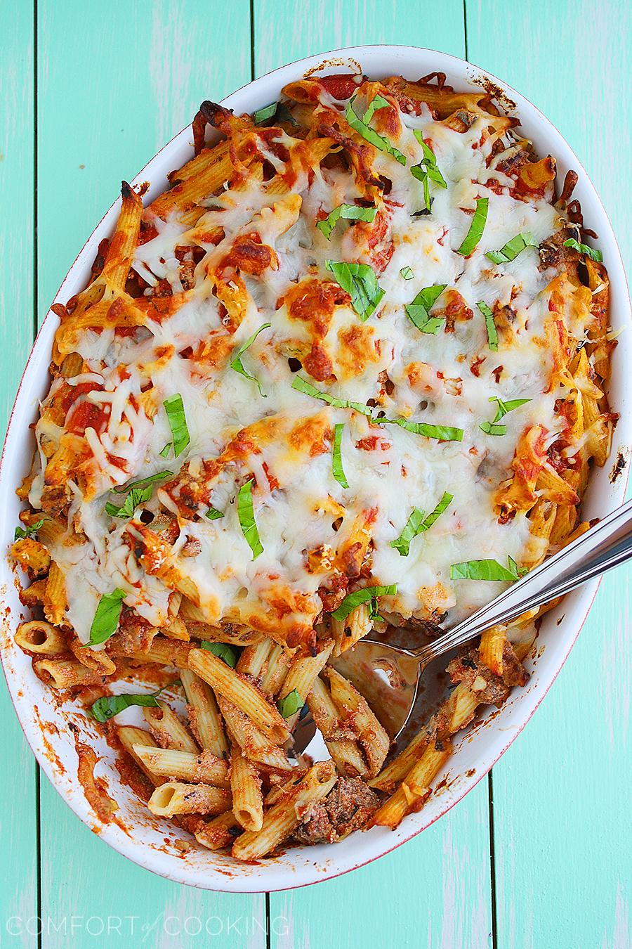 Baked Penne with Italian Sausage – The Comfort of Cooking