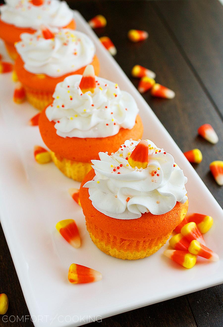 Candy Corn Cupcakes