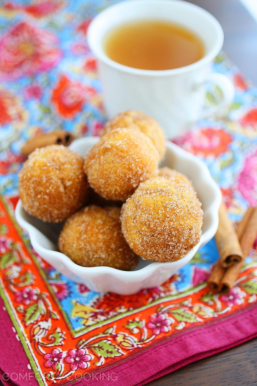 Baked Apple Cider Donut Holes