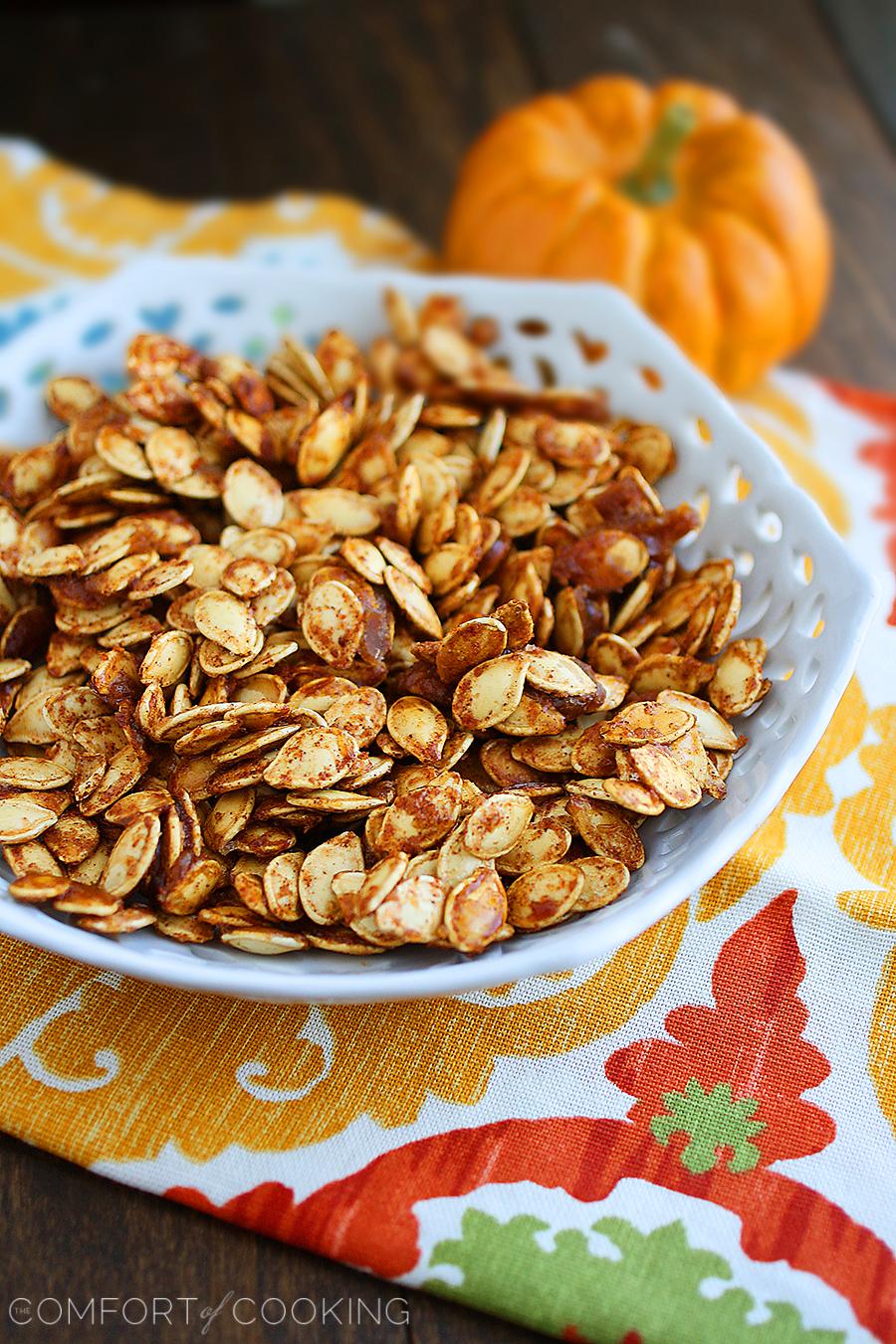 Salted Caramel Pumpkin Seeds