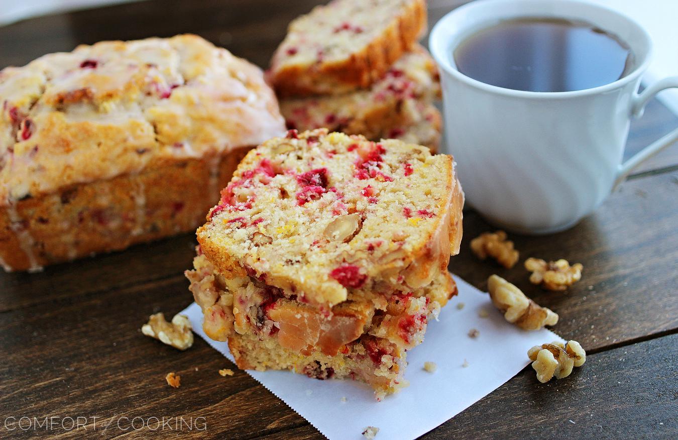 Cranberry Bread with Orange Glaze