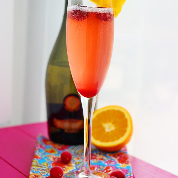 Cranberry-Orange Prosecco Cocktail