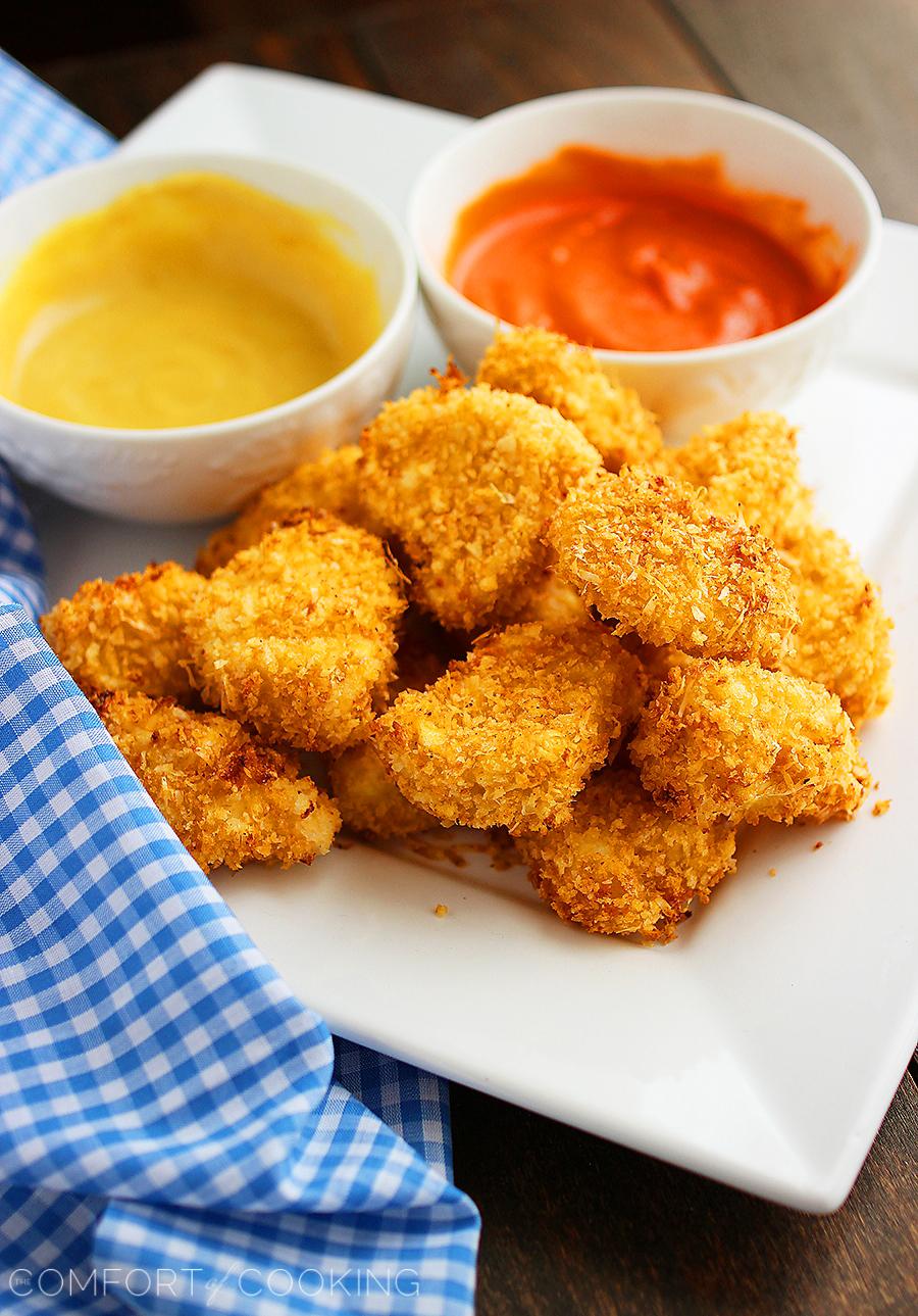 The BEST Crispy Baked Chicken Nuggets