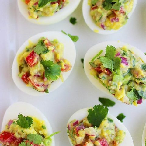 Guacamole Deviled Eggs