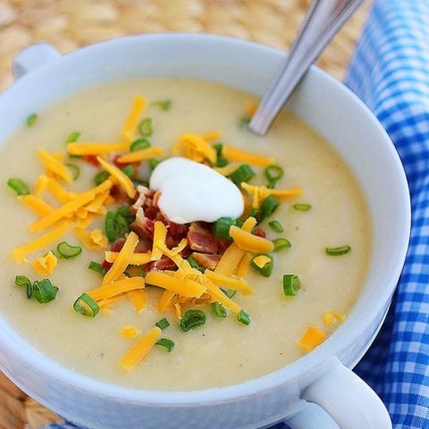 Loaded Baked Potato Cheddar Soup
