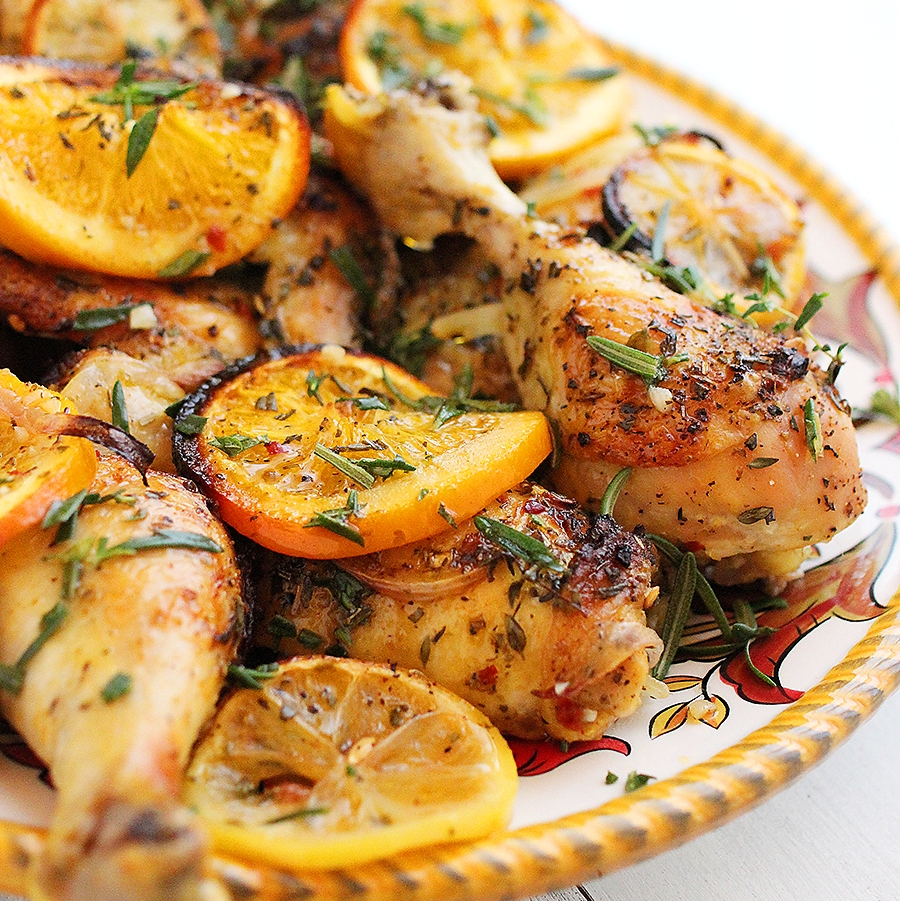 Herb and Citrus Oven Roasted Chicken