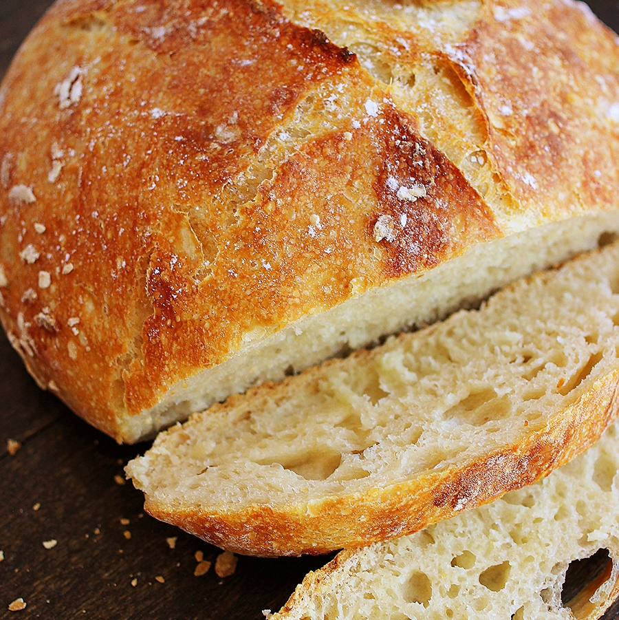 Le Creuset Dutch Oven Artisan Bread Easy To bake Recipe 