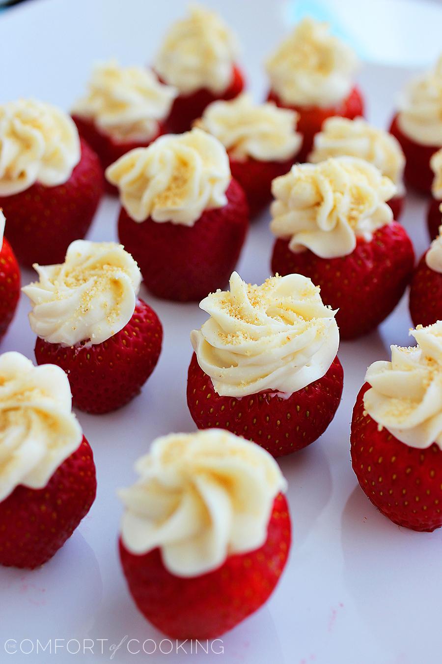 Cheesecake Stuffed Strawberries