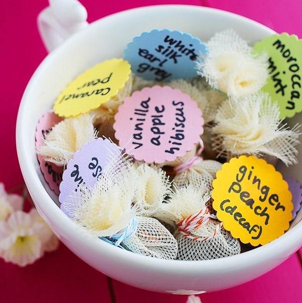 Homemade Tea Bags + Personalized Tags