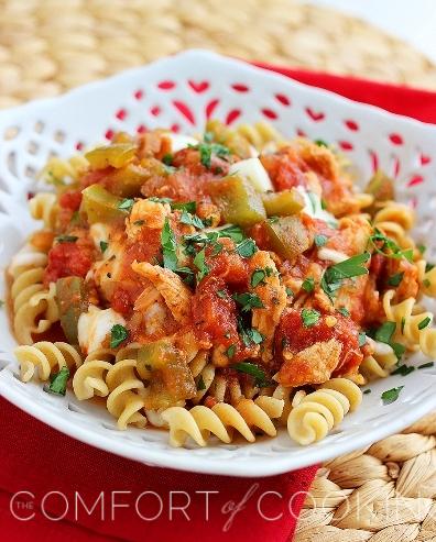 Crock Pot Italian Chicken with Tomatoes