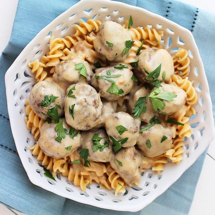 Lighter Swedish Meatballs