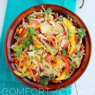 Tangy Tex-Mex Bell Pepper Slaw