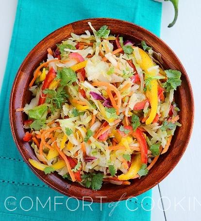 Tangy Tex-Mex Bell Pepper Slaw