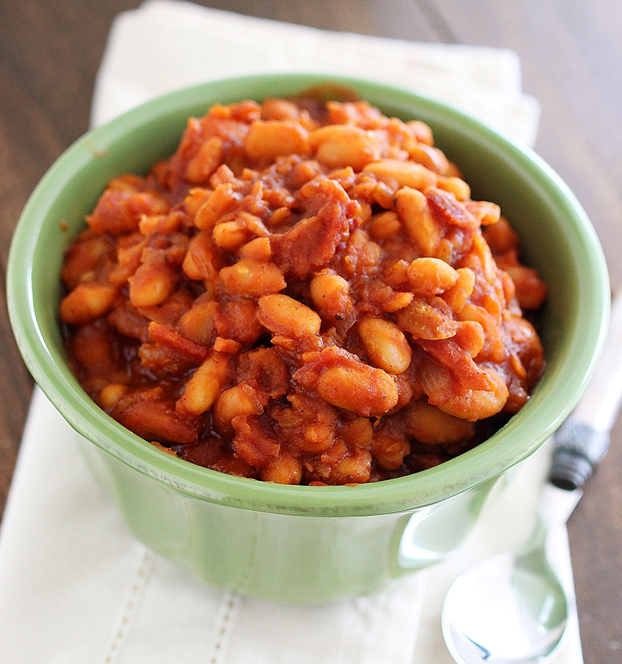 Easy Maple-Bourbon BBQ Baked Beans