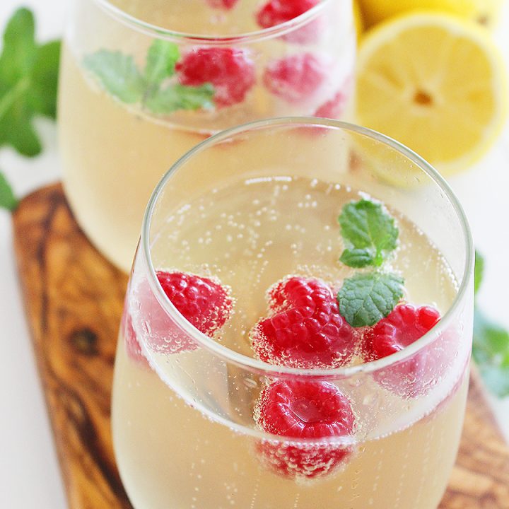 Limoncello Raspberry Prosecco Cooler