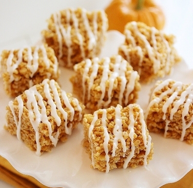 Pumpkin Spice Rice Krispie Treats