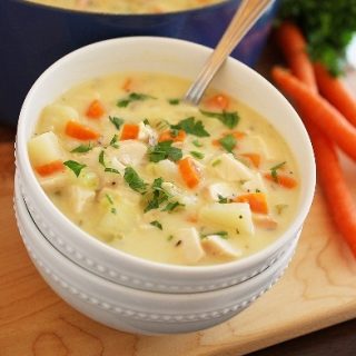 Cheesy Chicken and Potato Chowder