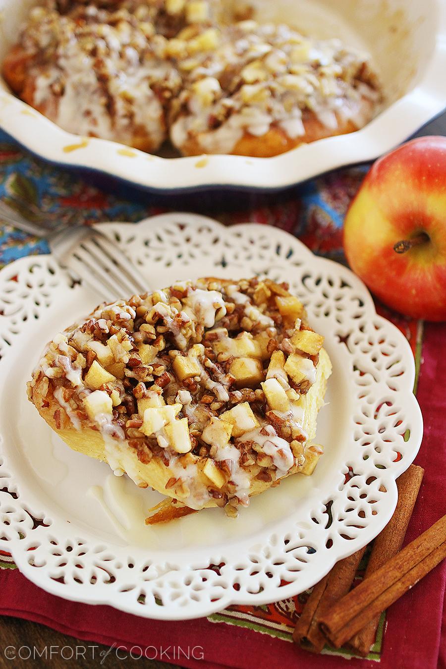 Easy Apple Pecan Sticky Buns