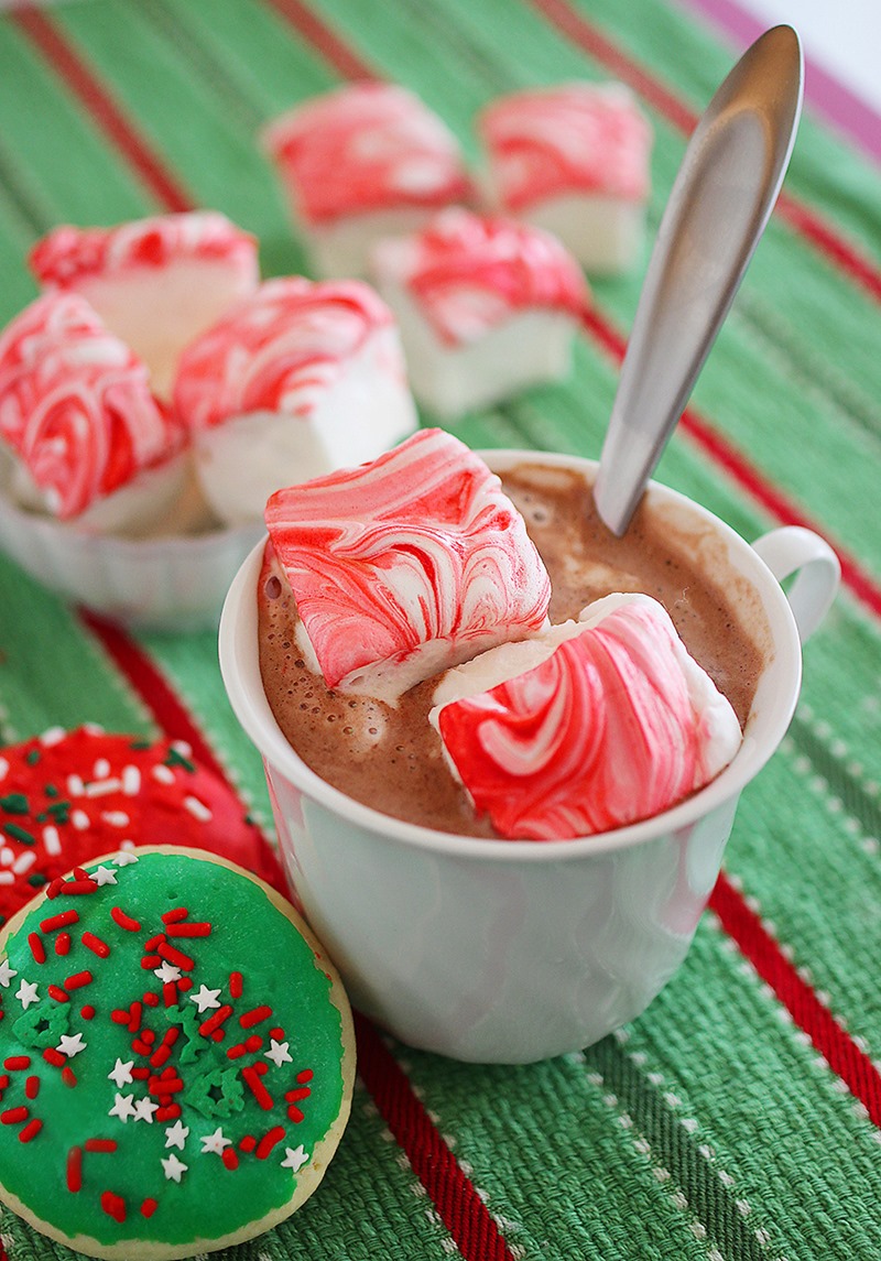 Peppermint Candy Cane Marshmallows