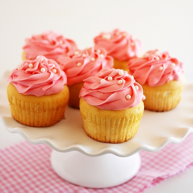 Pink Champagne Cupcakes