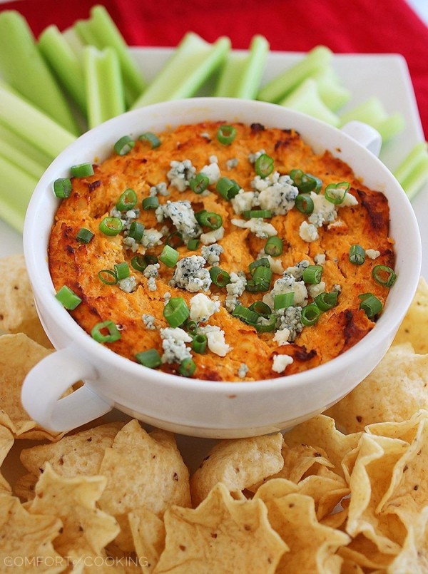 cheesy buffalo chicken dip – The Comfort of Cooking