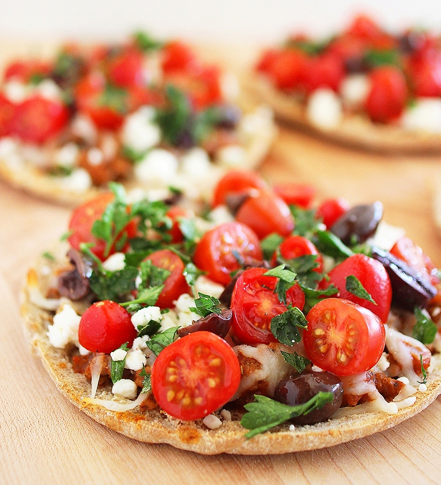 Greek Pita Pizzas