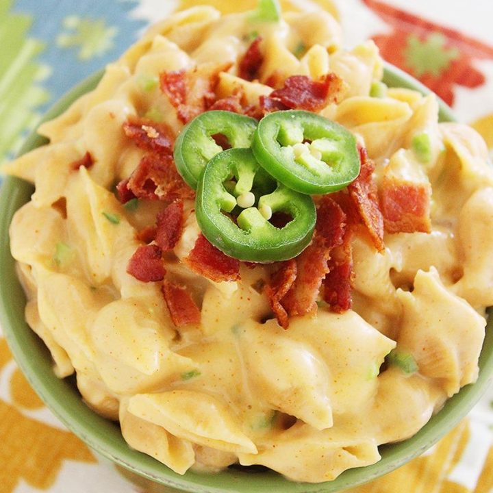 Creamy Stovetop Jalapeno-Bacon Mac ‘n Cheese