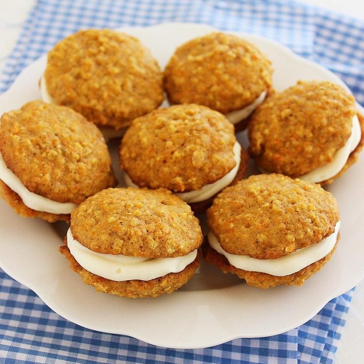 Soft Carrot Cake Sandwich Cookies