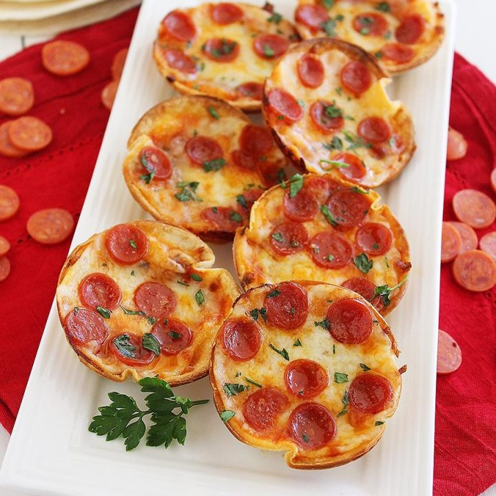 Easy Mini Tortilla Pizzas