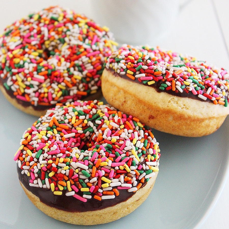 Fluffy Chocolate Frosted Donuts