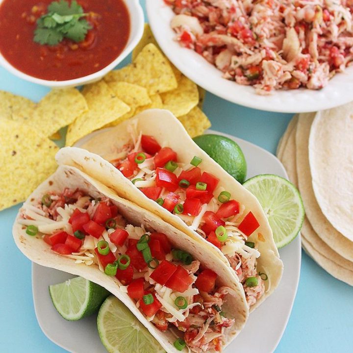 2-Ingredient Slow Cooker Salsa Chicken