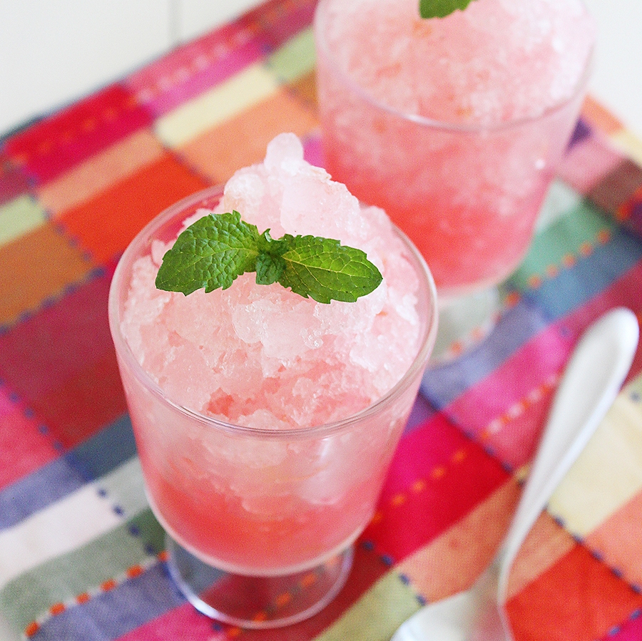 Sugar-Free Pink Grapefruit Granita