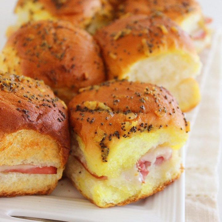 Baked Ham and Swiss Sliders