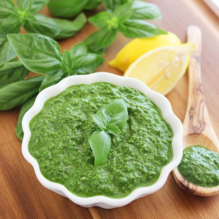 Spinach Basil Pesto (Nut-Free)