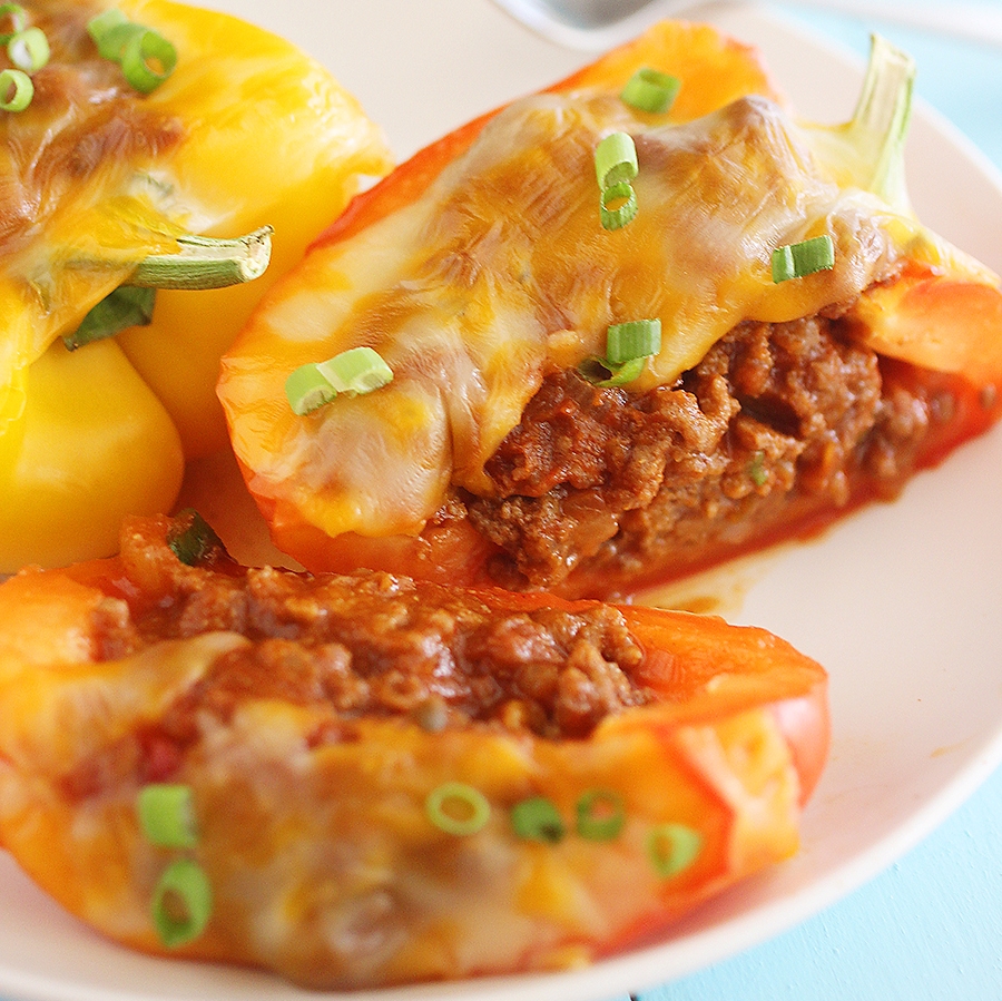 Sloppy Joe Stuffed Peppers