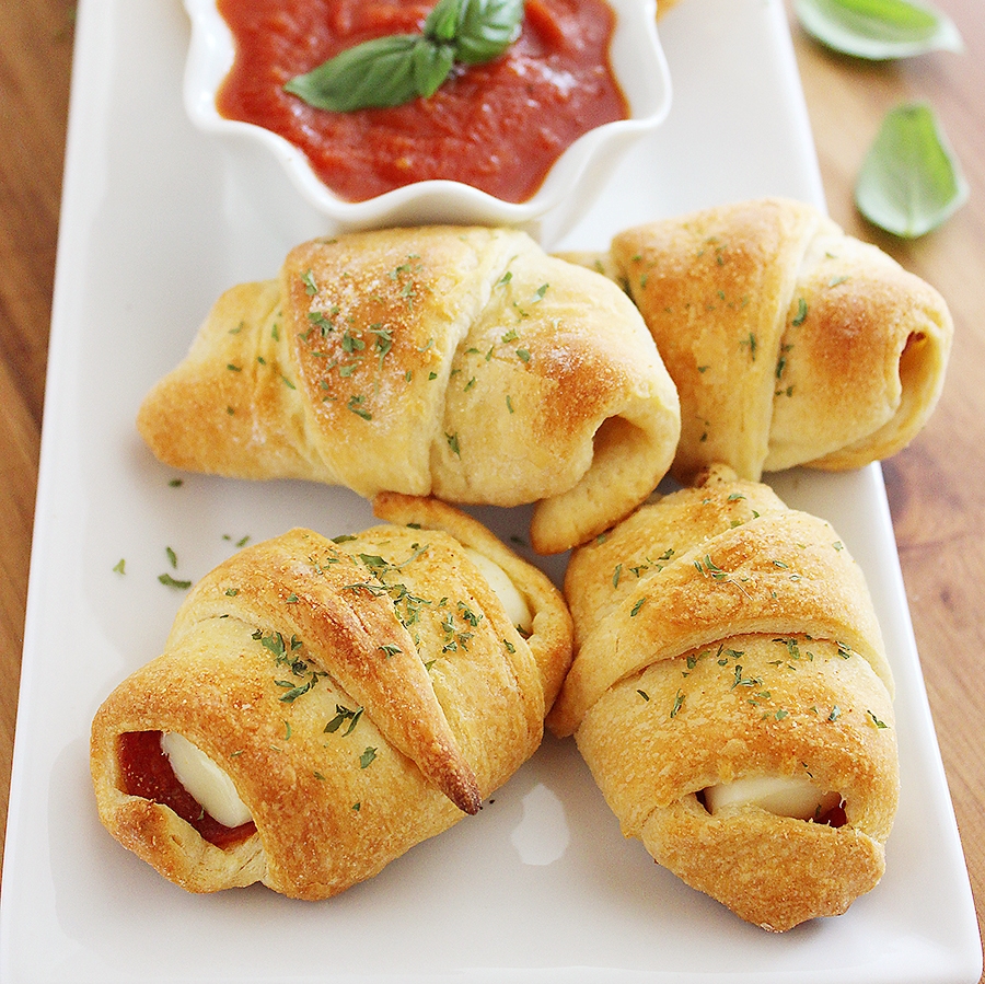 Pepperoni Pizza Crescent Rollups