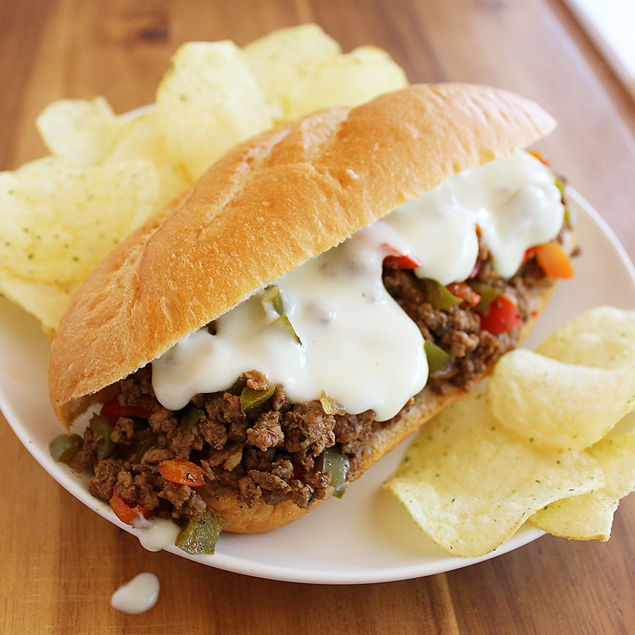 Philly Cheesesteak Sloppy Joes