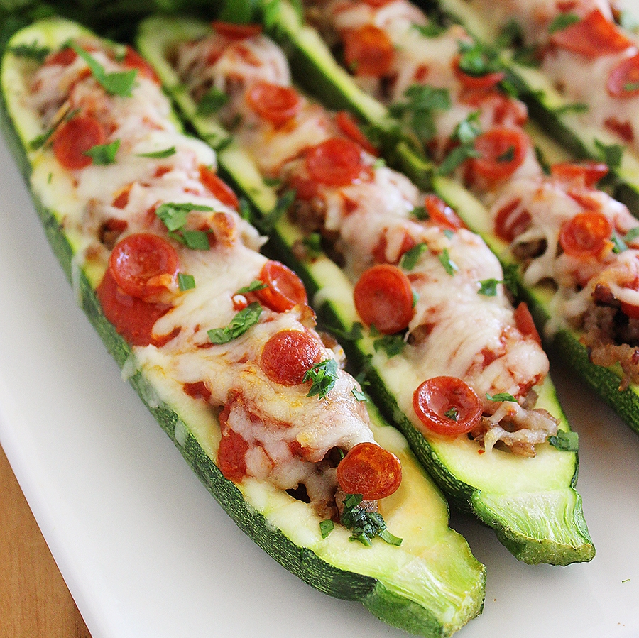 Pizza Zucchini Boats