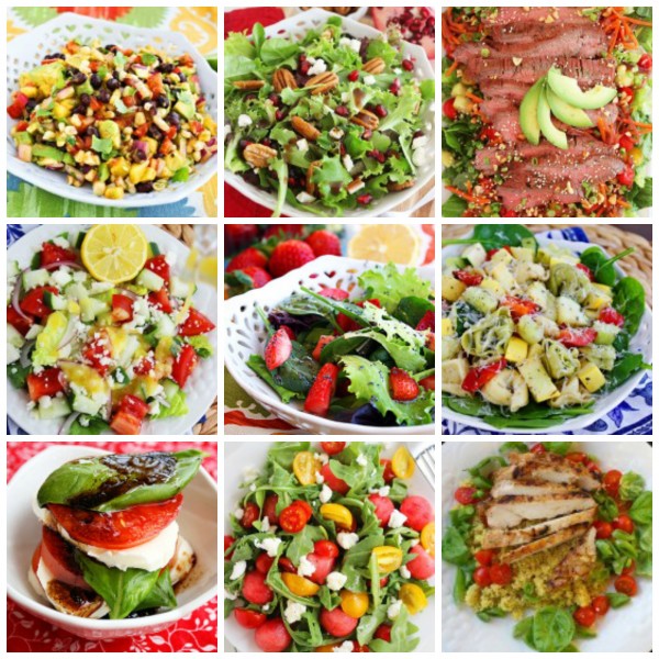 18 Salads You Can Make a Meal – These fresh, healthy salads are totally refreshing! Hearty enough for weeknight dinners, both vegetarian and non-vegetarian. | thecomfortofcooking.com