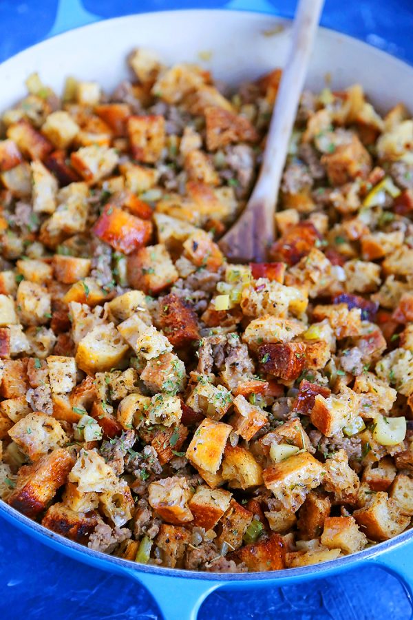 Best Ever Sausage, Sage and Apple Stuffing The Comfort of Cooking
