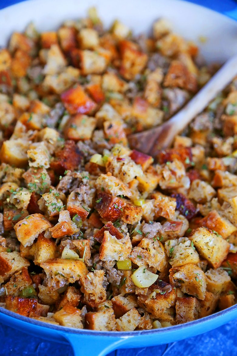 Best Ever Sausage, Sage and Apple Stuffing The Comfort of Cooking
