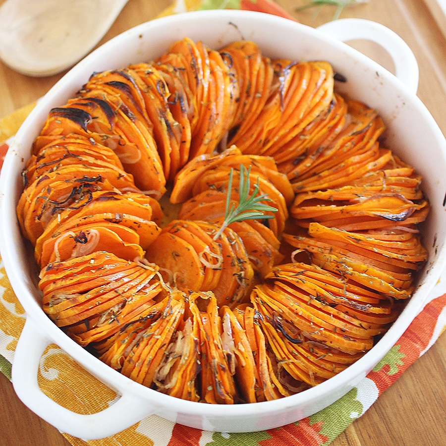 Rosemary Sea Salt Sweet Potato Rolls - Homemade Home