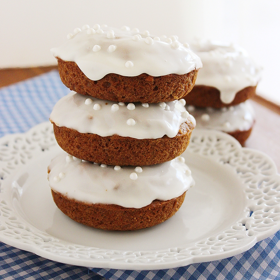 Glazed Gingerbread Donuts