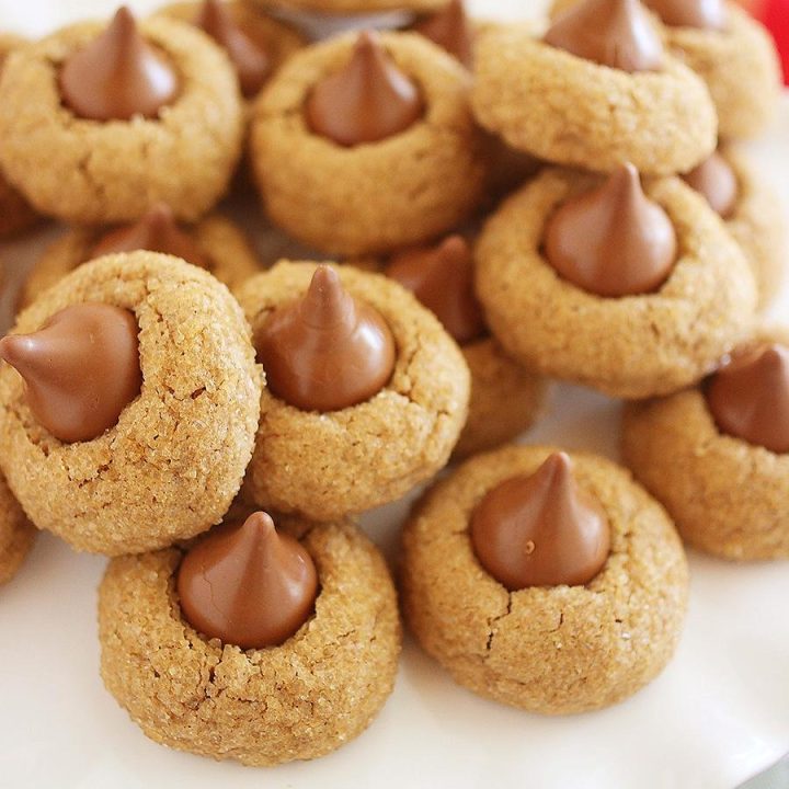 Chocolate Kissed Gingerbread Cookies