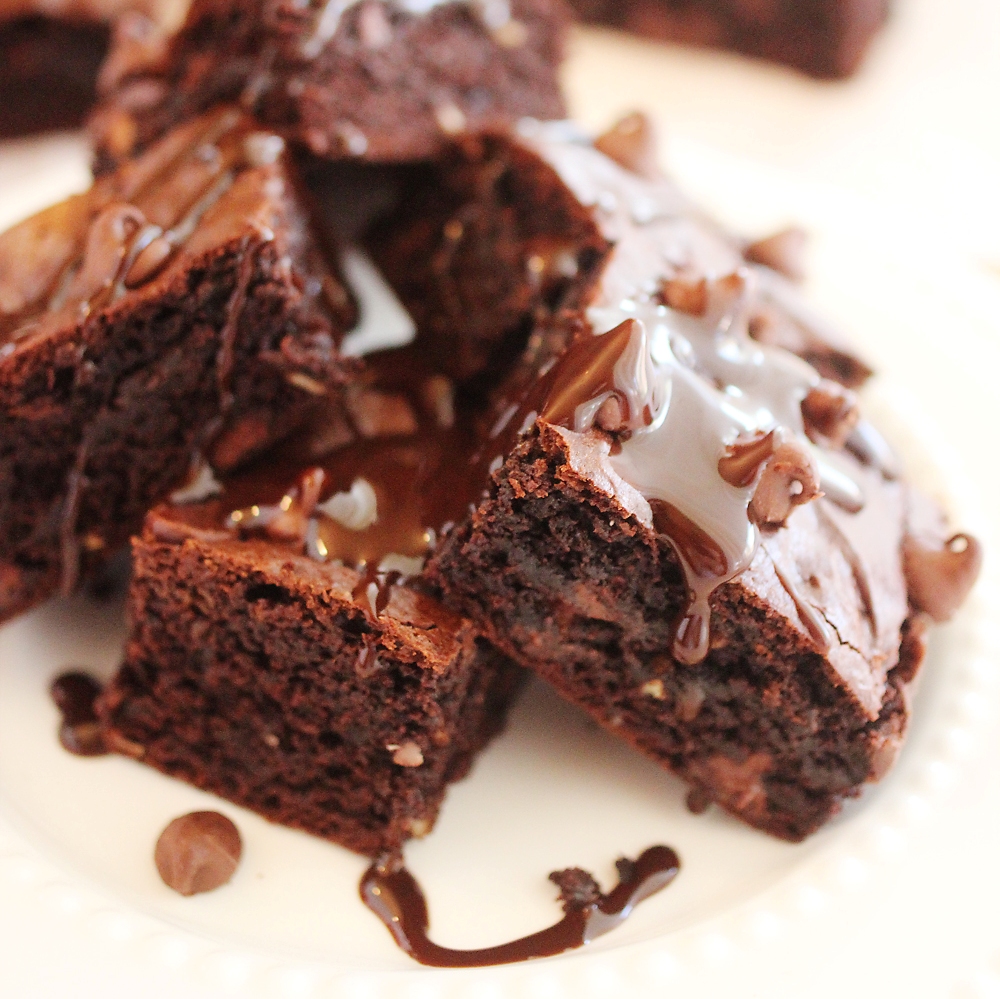 Flourless Almond Butter Chocolate Brownies