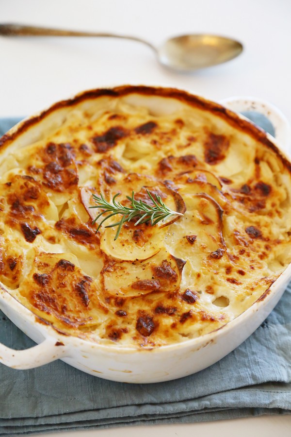 Garlic and Goat Cheese Potato Gratin The Comfort of Cooking