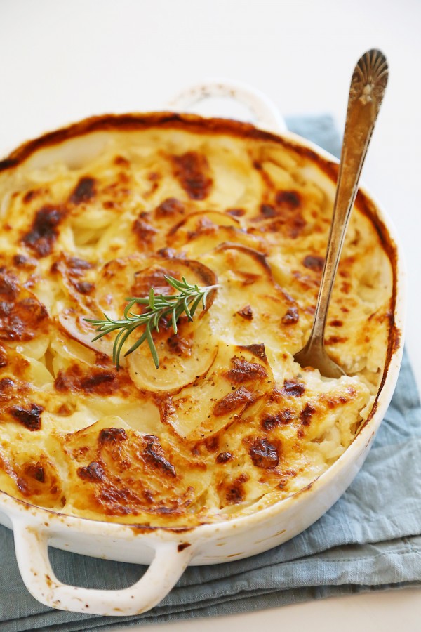 Garlic and Goat Cheese Potato Gratin The Comfort of Cooking