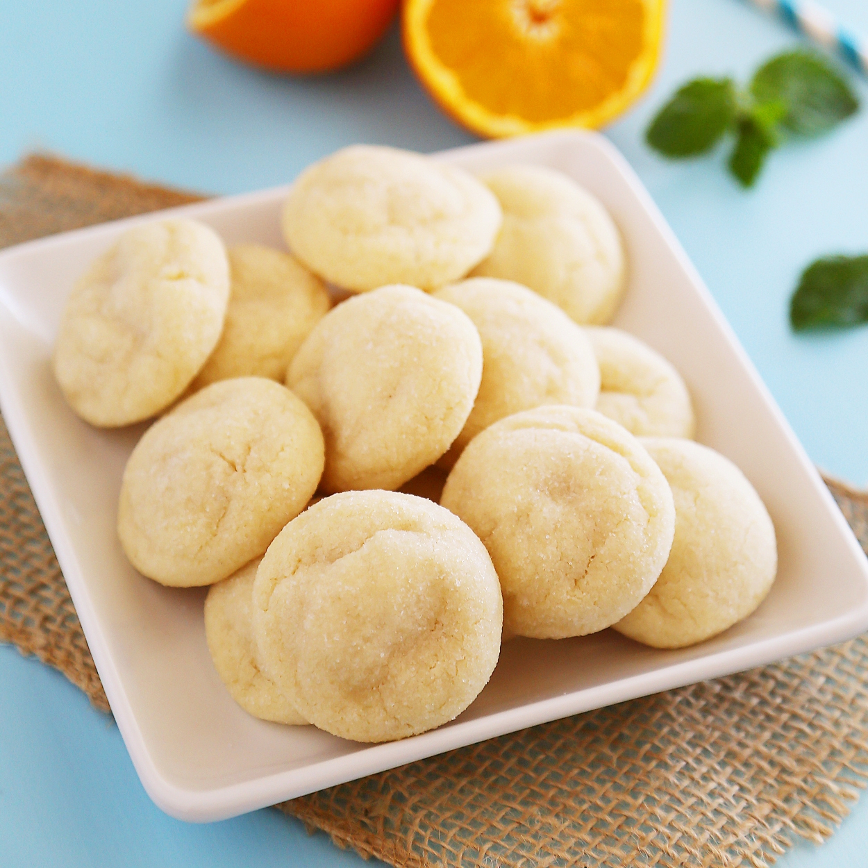 Super Soft Clementine Sugar Cookies