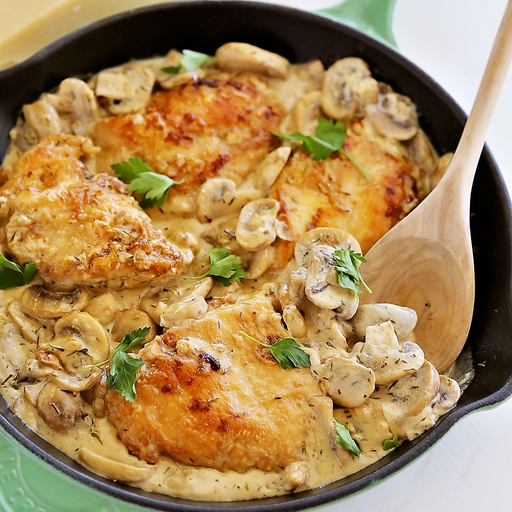 Creamy Chicken and Mushroom Skillet